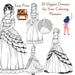 Chic Dresses Coloring Set: 20 Styles, Easy Print, Pure Fun for Your Kids - FORHERA DESIGN - DigitalPrint