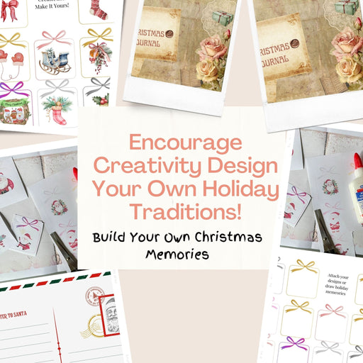 Christmas Journal for Kids & Families | Build Your Own Christmas Memories | Printable DIY Journal | 25 Pages of Fun Activities | Creative Christmas Craft - FORHERA DESIGN - Christmas_gifts