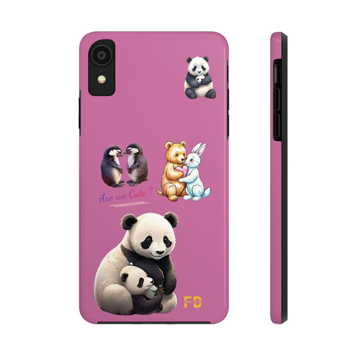 Cute Animals Phone Case Resistant 2 - Piece for Iphone or Google Phone case - FORHERA DESIGN - Phone Case