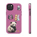 Cute Animals Phone Case Resistant 2 - Piece for Iphone or Google Phone case - FORHERA DESIGN - Phone Case