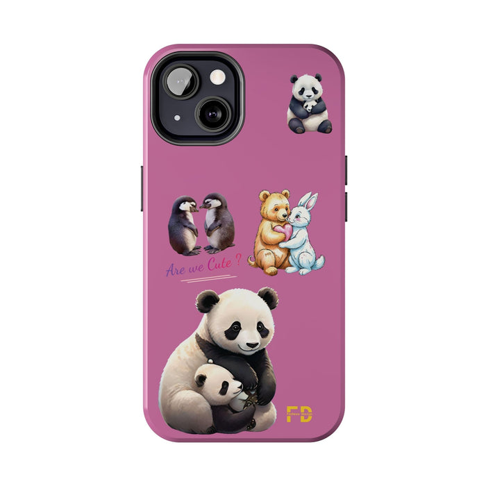 Cute Animals Phone Case Resistant 2 - Piece for Iphone or Google Phone case - FORHERA DESIGN - Phone Case