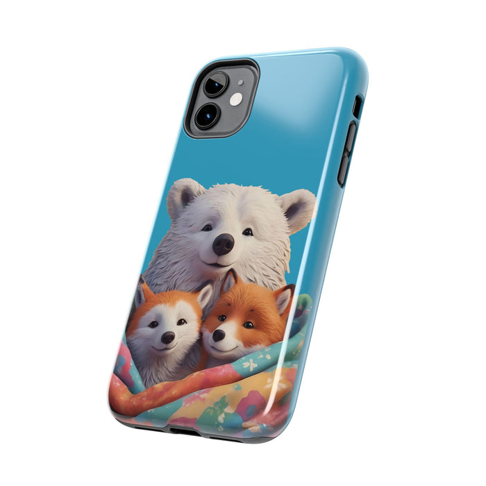 Cute Funny Animals Phone Case Resistant 2 - Piece for Iphone or Google Phone case - FORHERA DESIGN - Phone Case