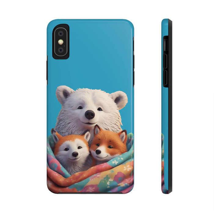 Cute Funny Animals Phone Case Resistant 2 - Piece for Iphone or Google Phone case - FORHERA DESIGN - Phone Case