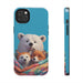 Cute Funny Animals Phone Case Resistant 2 - Piece for Iphone or Google Phone case - FORHERA DESIGN - Phone Case