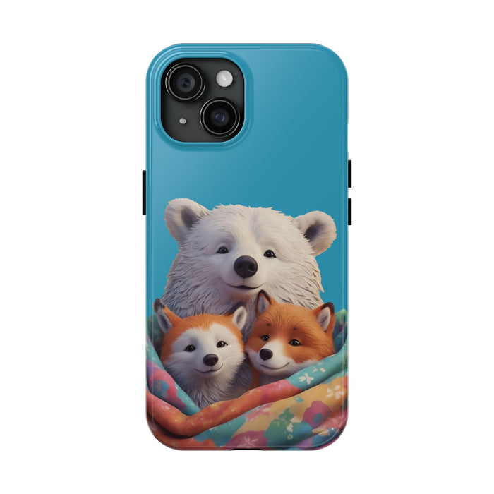 Cute Funny Animals Phone Case Resistant 2 - Piece for Iphone or Google Phone case - FORHERA DESIGN - Phone Case