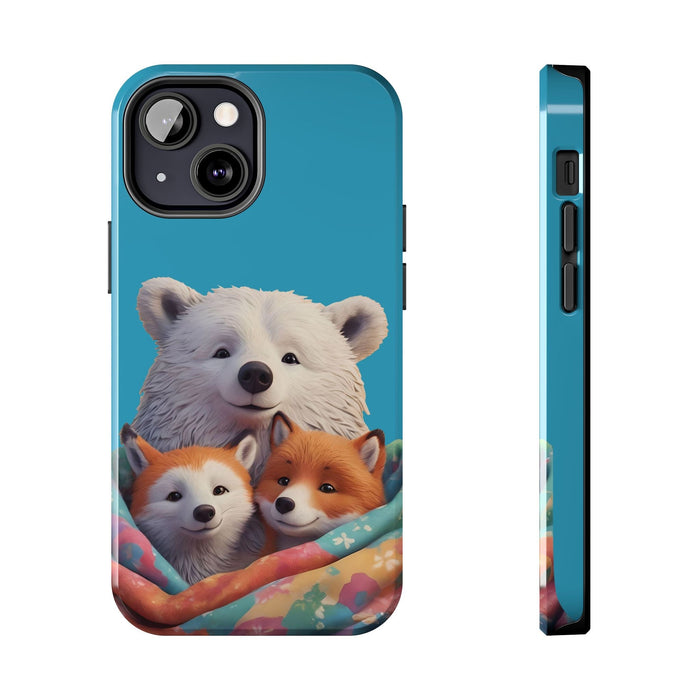 Cute Funny Animals Phone Case Resistant 2 - Piece for Iphone or Google Phone case - FORHERA DESIGN - Phone Case