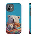 Cute Funny Animals Phone Case Resistant 2 - Piece for Iphone or Google Phone case - FORHERA DESIGN - Phone Case