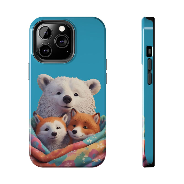 Cute Funny Animals Phone Case Resistant 2 - Piece for Iphone or Google Phone case - FORHERA DESIGN - Phone Case