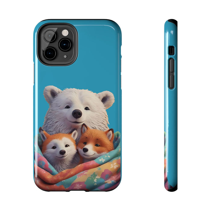 Cute Funny Animals Phone Case Resistant 2 - Piece for Iphone or Google Phone case - FORHERA DESIGN - Phone Case