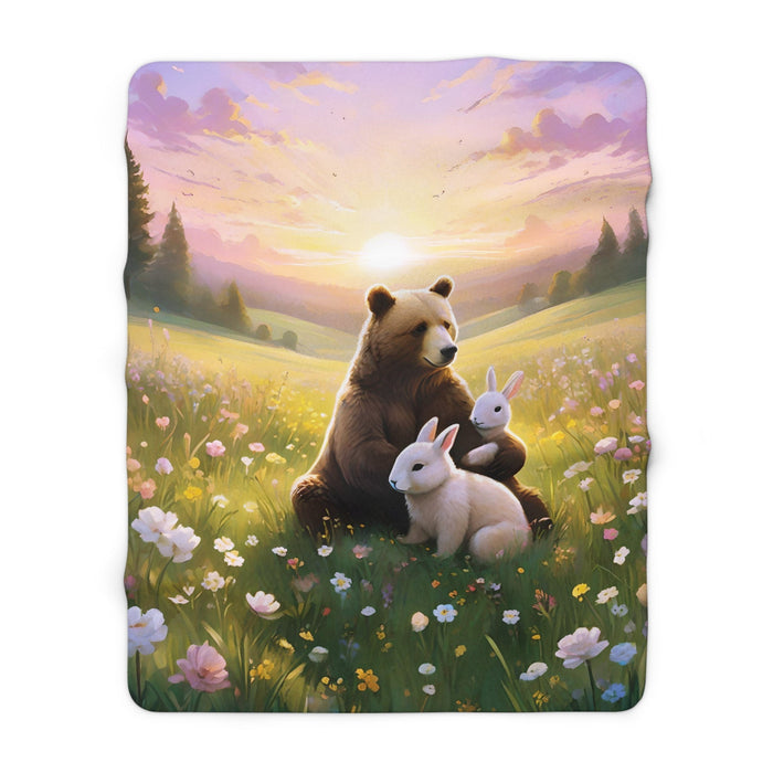 Cute Panda Home Decor Sherpa Fleece Blanket - FORHERA DESIGN - Home Decor