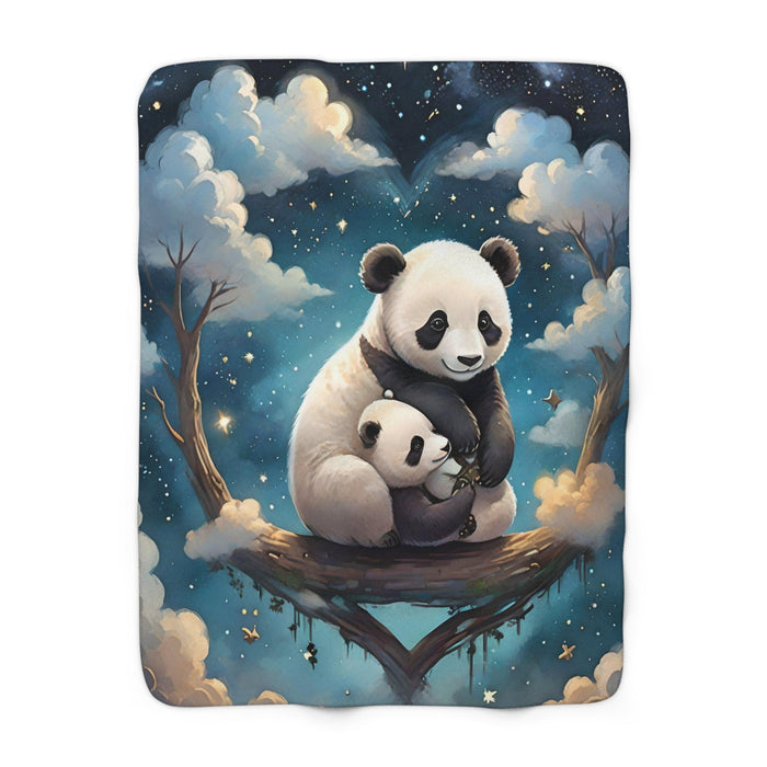 Cute Panda Sofa Blanket Sherpa Fleece Blanket - FORHERA DESIGN - Home Decor