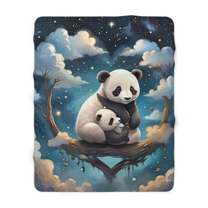 Cute Panda Sofa Blanket Sherpa Fleece Blanket - FORHERA DESIGN - Home Decor