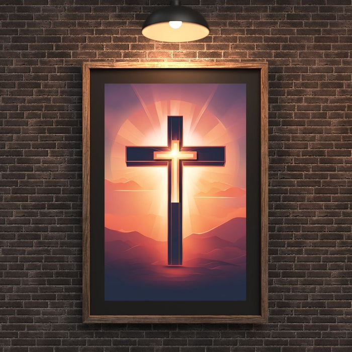 Decorative Wall Art Crosses | Inspirational Christian Print | High - Resolution Faith - Based Home Decor | Religious Decor | Christian Gifts - FORHERA DESIGN - Christian_Wallart