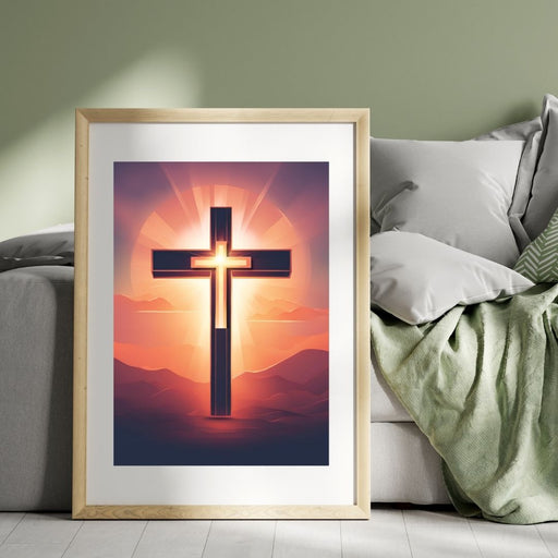 Decorative Wall Art Crosses | Inspirational Christian Print | High - Resolution Faith - Based Home Decor | Religious Decor | Christian Gifts - FORHERA DESIGN - Christian_Wallart