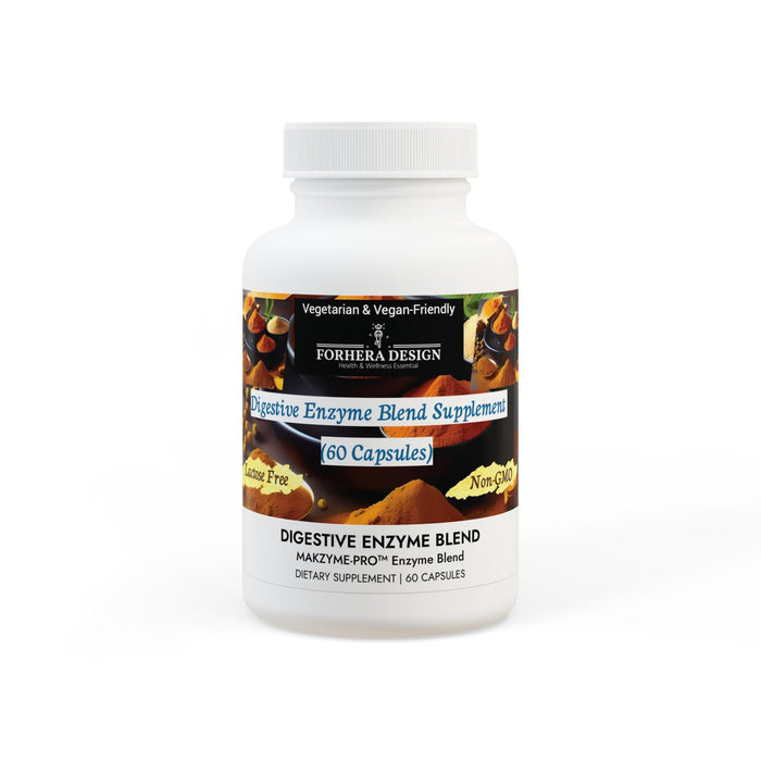 Digestive Enzyme Blend Supplement (60 Capsules) Support Your Digestive Health Naturally! - FORHERA DESIGN - Food Supplements