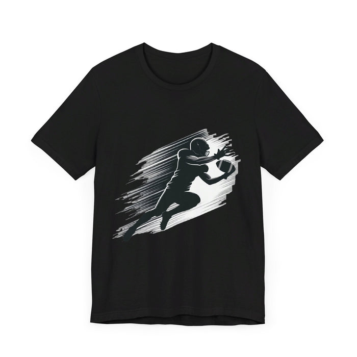 Dynamic Football Player Silhouette T-Shirt – Catch the Excitement of the Game - FORHERA DESIGN - T-Shirt