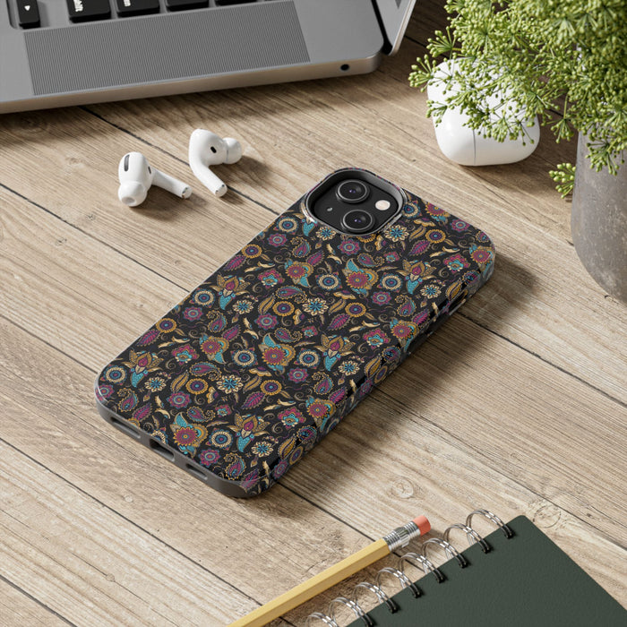 Elegant Paisley Phone Case - Seamless Floral Paisley Pattern, Unique Artistic Design for iPhone & Samsung - FORHERA DESIGN - Phone Case