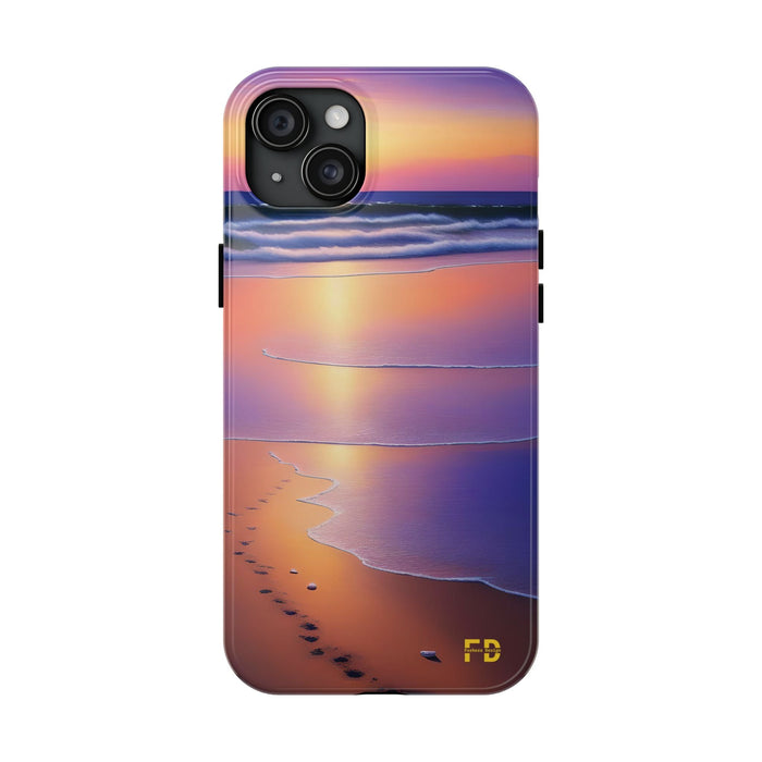 FD beach scene Mental Health Phone Case Resistant 2 - Piece for Iphone or Google Phone case - FORHERA DESIGN - Phone Case