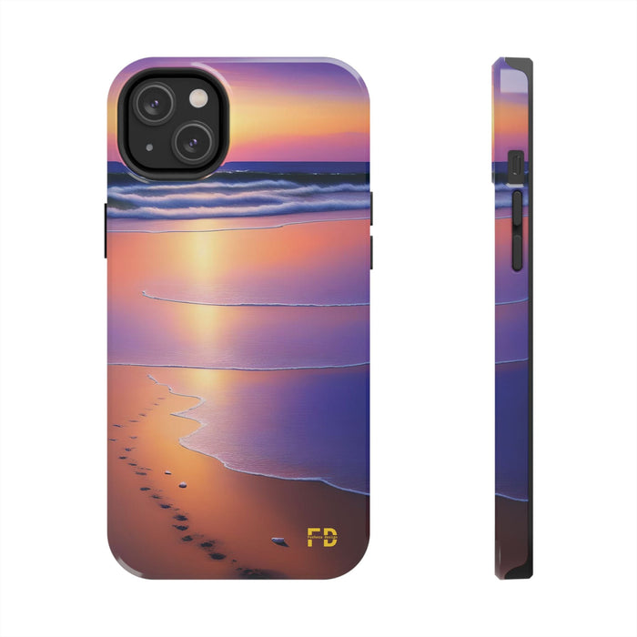 FD beach scene Mental Health Phone Case Resistant 2 - Piece for Iphone or Google Phone case - FORHERA DESIGN - Phone Case