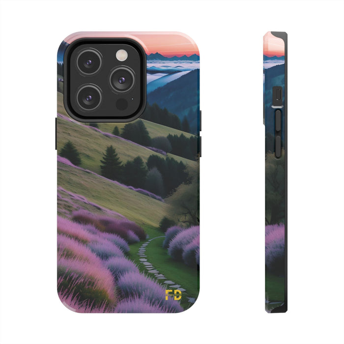 FD calm mountain scene Mental Health Phone Case for Iphone or Google Phone case - FORHERA DESIGN - Phone Case