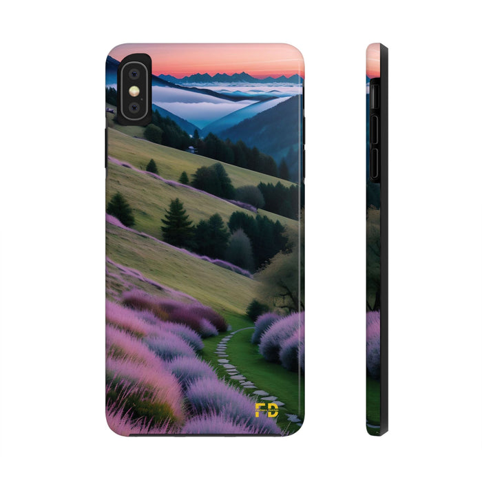 FD calm mountain scene Mental Health Phone Case for Iphone or Google Phone case - FORHERA DESIGN - Phone Case