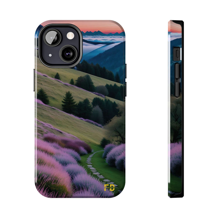 FD calm mountain scene Mental Health Phone Case for Iphone or Google Phone case - FORHERA DESIGN - Phone Case