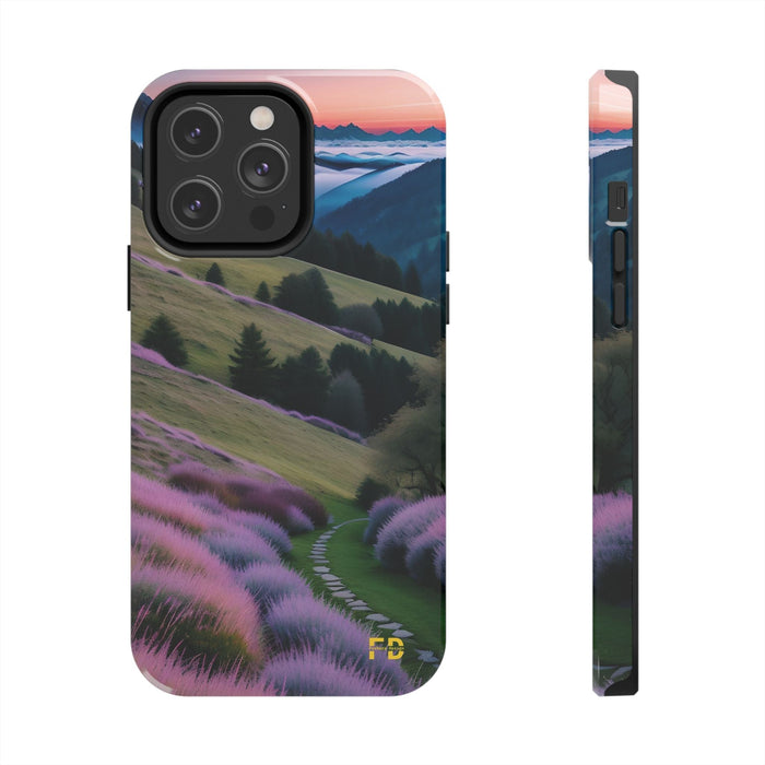 FD calm mountain scene Mental Health Phone Case for Iphone or Google Phone case - FORHERA DESIGN - Phone Case