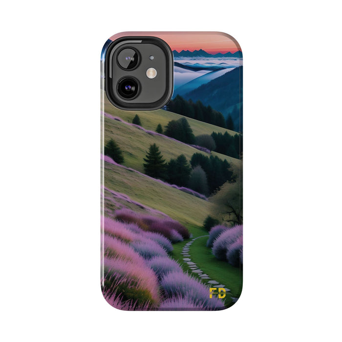 FD calm mountain scene Mental Health Phone Case for Iphone or Google Phone case - FORHERA DESIGN - Phone Case