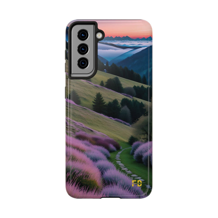 FD calm mountain scene Mental Health Phone Case for Iphone or Google Phone case - FORHERA DESIGN - Phone Case