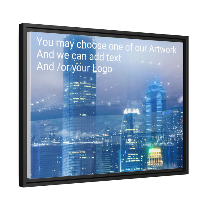 FD - City Bridge Canvas Gallery Wraps (Add your logo) Matte Canvas, Black Frame - FORHERA DESIGN - bulk