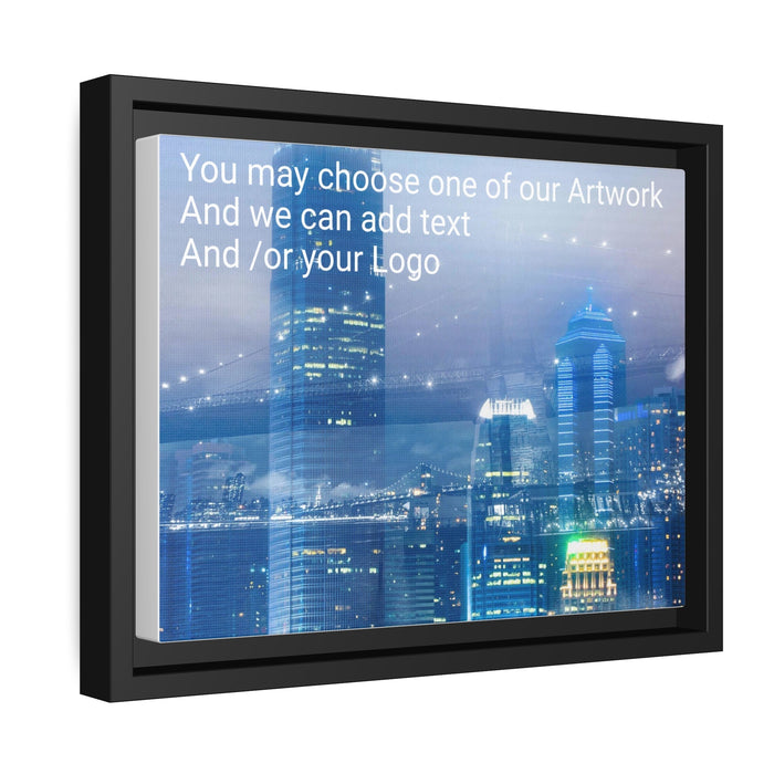 FD - City Bridge Canvas Gallery Wraps (Add your logo) Matte Canvas, Black Frame - FORHERA DESIGN - bulk