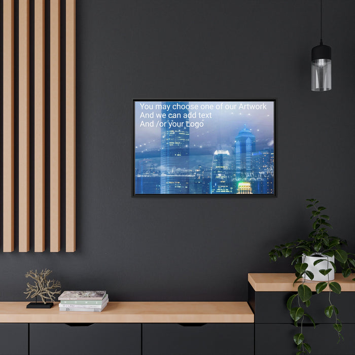 FD - City Bridge Canvas Gallery Wraps (Add your logo) Matte Canvas, Black Frame - FORHERA DESIGN - bulk