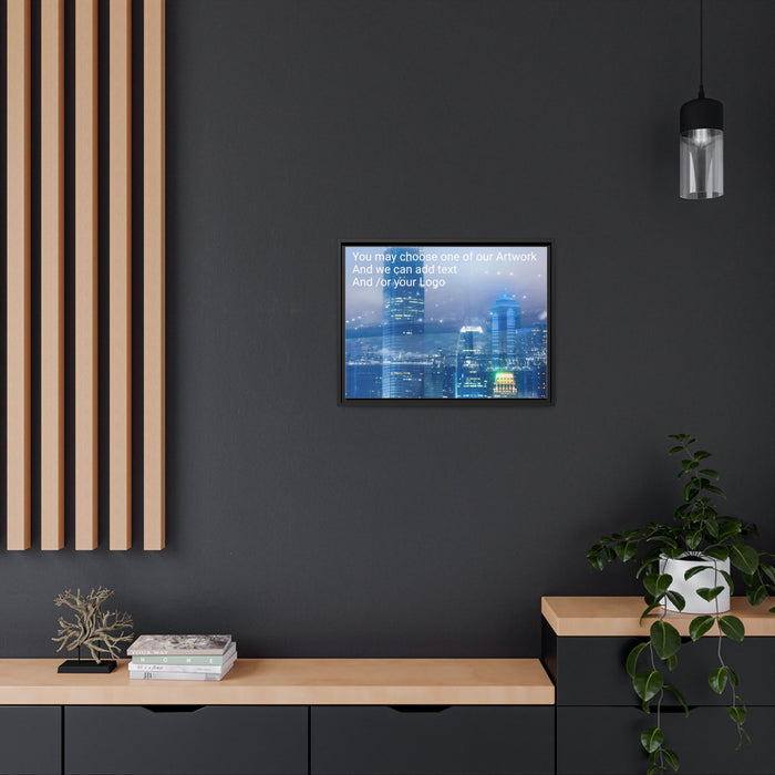 FD - City Bridge Canvas Gallery Wraps (Add your logo) Matte Canvas, Black Frame - FORHERA DESIGN - bulk