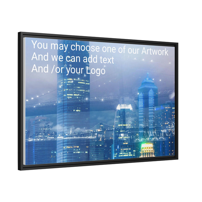 FD - City Bridge Canvas Gallery Wraps (Add your logo) Matte Canvas, Black Frame - FORHERA DESIGN - bulk