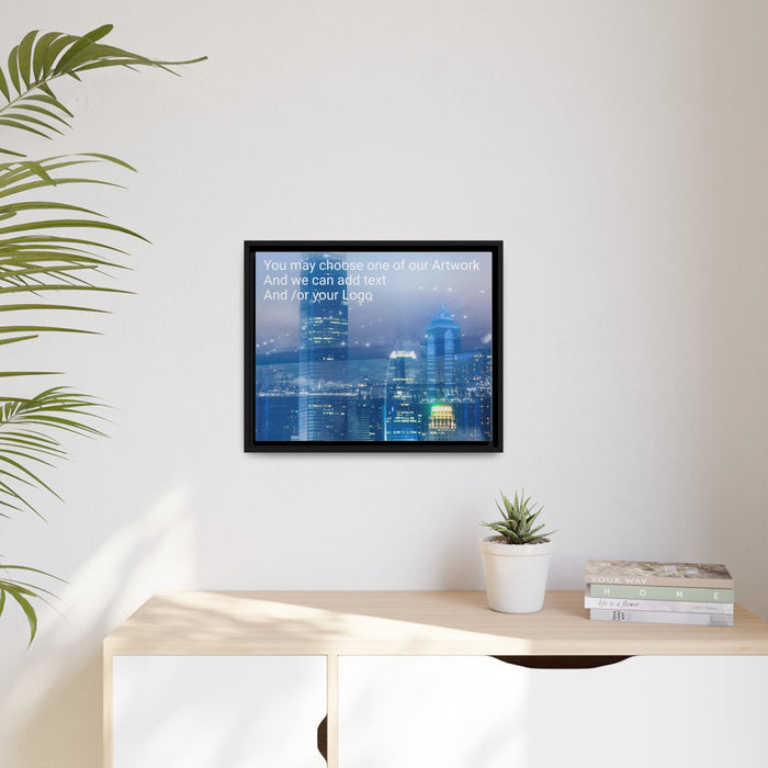 FD - City Bridge Canvas Gallery Wraps (Add your logo) Matte Canvas, Black Frame - FORHERA DESIGN - bulk