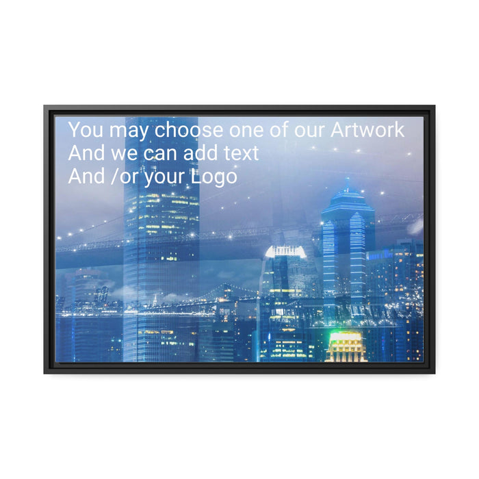 FD - City Bridge Canvas Gallery Wraps (Add your logo) Matte Canvas, Black Frame - FORHERA DESIGN - bulk