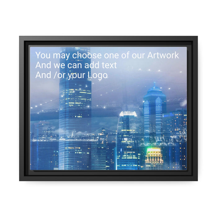 FD - City Bridge Canvas Gallery Wraps (Add your logo) Matte Canvas, Black Frame - FORHERA DESIGN - bulk