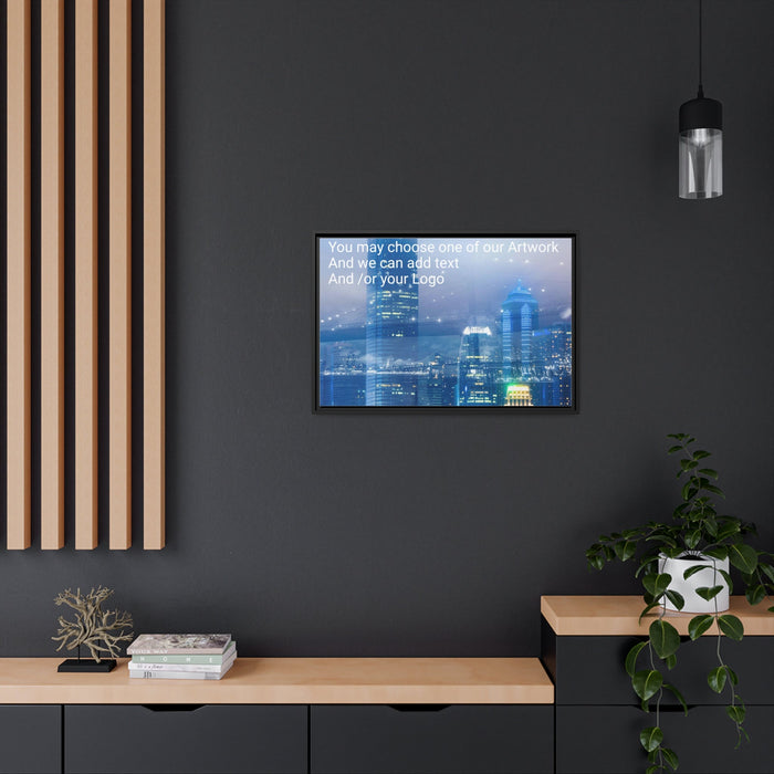 FD - City Bridge Canvas Gallery Wraps (Add your logo) Matte Canvas, Black Frame - FORHERA DESIGN - bulk