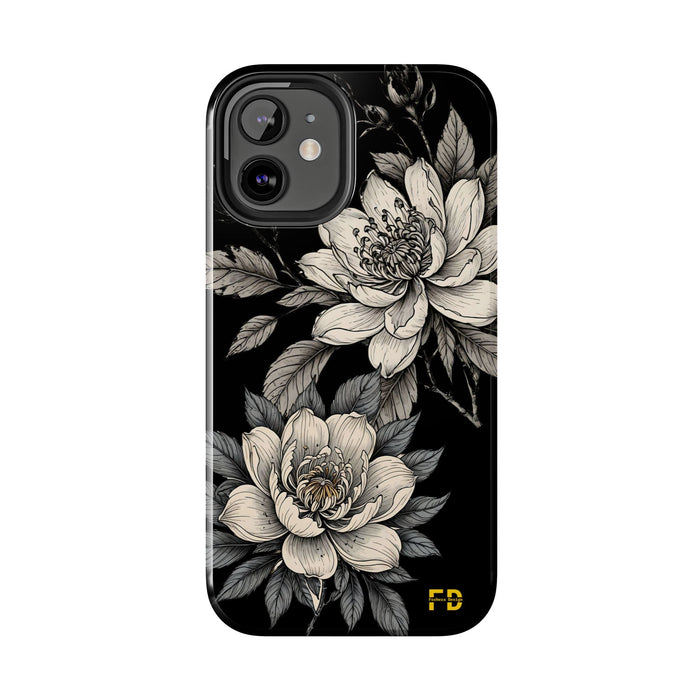 FD Flowers Impact Resistant 2 - Piece Phone Case | The lord is my Strength - FORHERA DESIGN - Phone Case