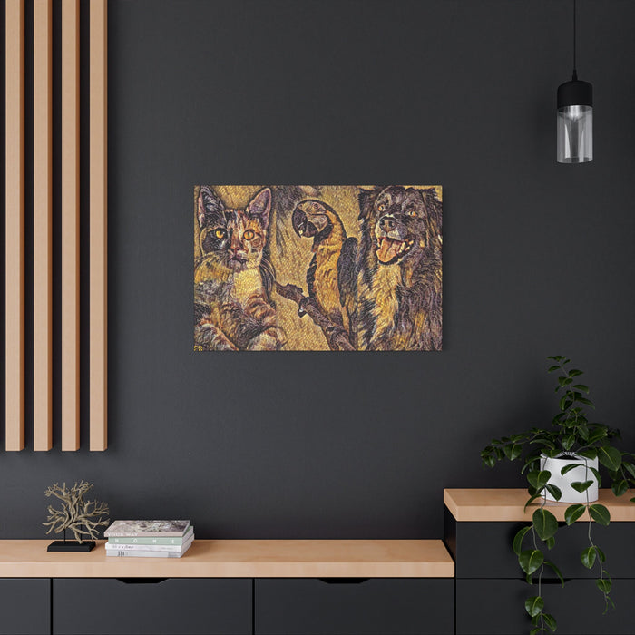 FD - Golden Animal Gallery Wraps - FORHERA DESIGN - Canvas