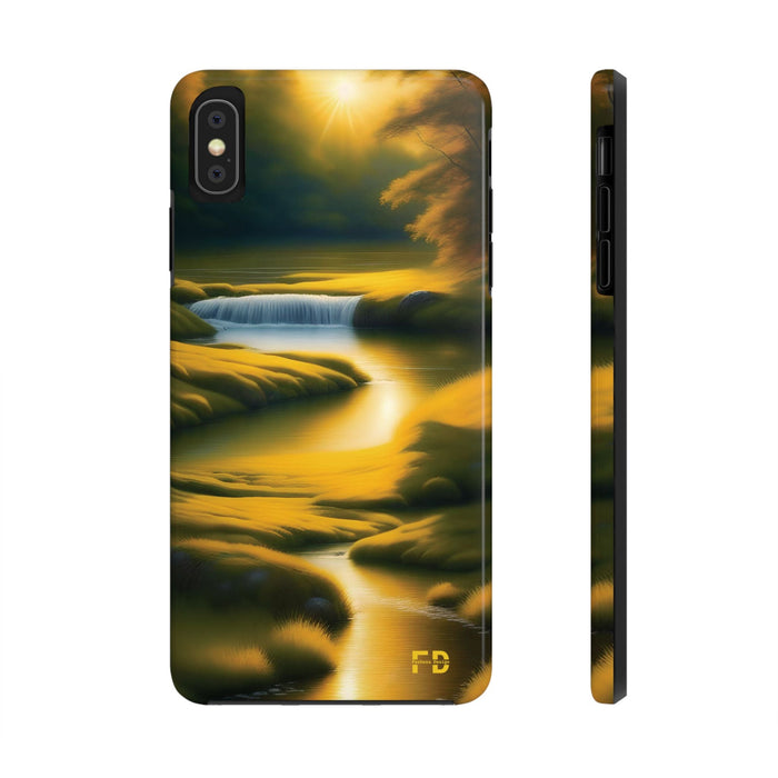 FD golden landscape Mental Health Phone Case for Iphone or Google Phone case - FORHERA DESIGN - Phone Case