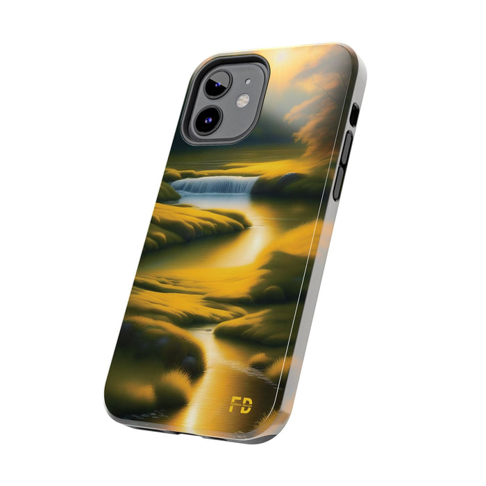 FD golden landscape Mental Health Phone Case for Iphone or Google Phone case - FORHERA DESIGN - Phone Case