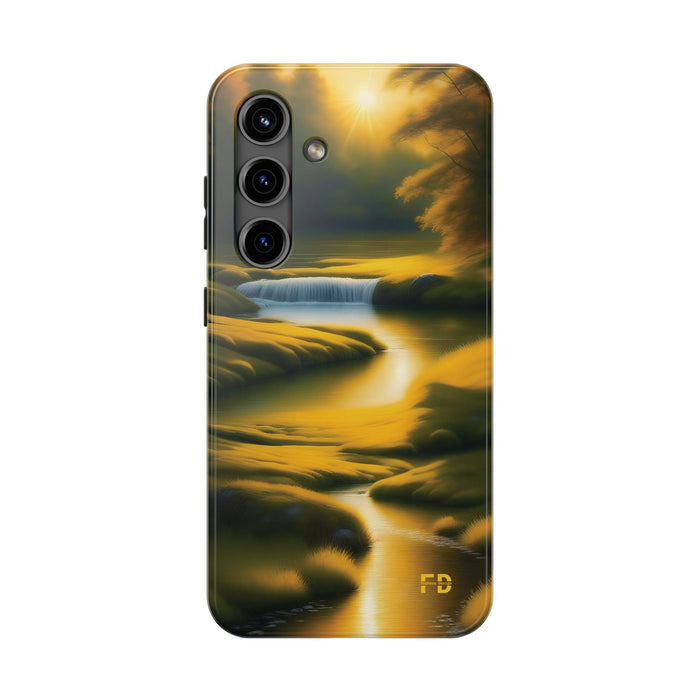 FD golden landscape Mental Health Phone Case for Iphone or Google Phone case - FORHERA DESIGN - Phone Case