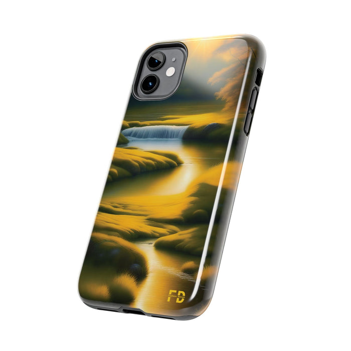 FD golden landscape Mental Health Phone Case for Iphone or Google Phone case - FORHERA DESIGN - Phone Case