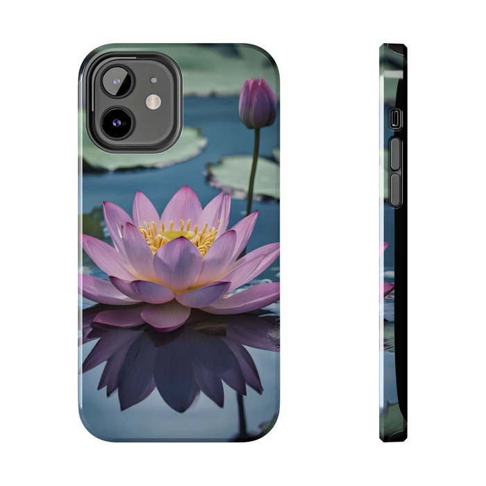 FD lotus flower on calm water Phone Case Resistant 2 - Piece for Iphone or Google case - FORHERA DESIGN - Phone Case