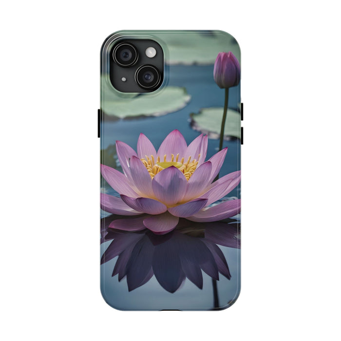 FD lotus flower on calm water Phone Case Resistant 2 - Piece for Iphone or Google case - FORHERA DESIGN - Phone Case