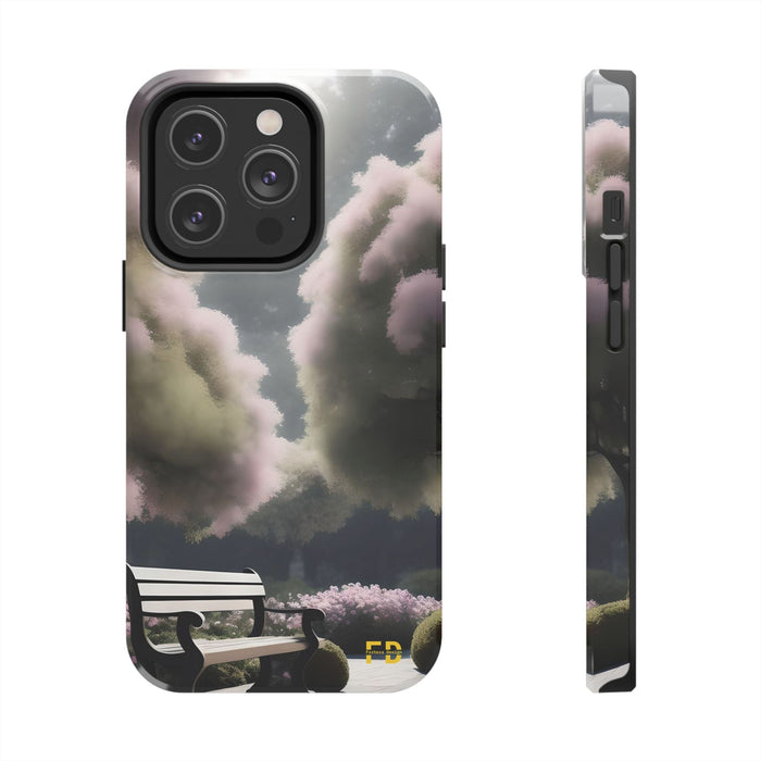 FD peaceful garden Mental Health Phone Case Resistant 2 - Piece for Iphone or Google Phone case - FORHERA DESIGN - Phone Case