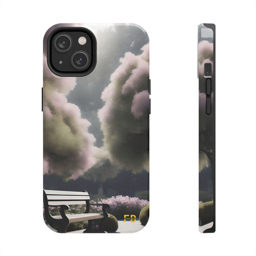 FD peaceful garden Mental Health Phone Case Resistant 2 - Piece for Iphone or Google Phone case - FORHERA DESIGN - Phone Case