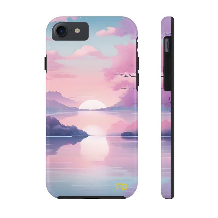 FD peaceful lake Mental Health Phone Case Resistant 2 - Piece for Iphone or Google Phone case - FORHERA DESIGN - Phone Case