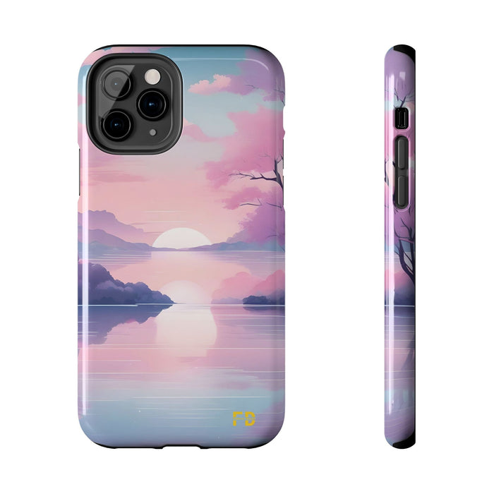 FD peaceful lake Mental Health Phone Case Resistant 2 - Piece for Iphone or Google Phone case - FORHERA DESIGN - Phone Case